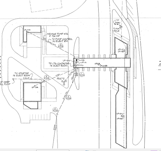 Site Electrical Plan for Houlton Border station