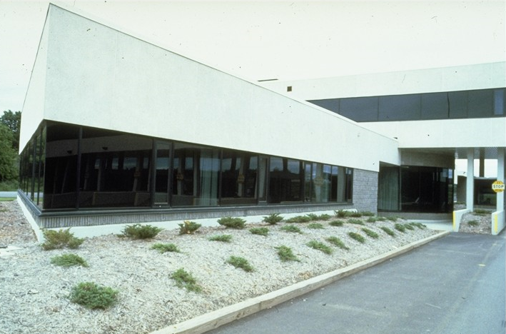 Exterior close of the Houlton border station