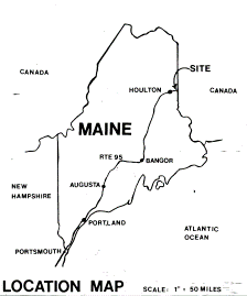 Houlton Border Location Map