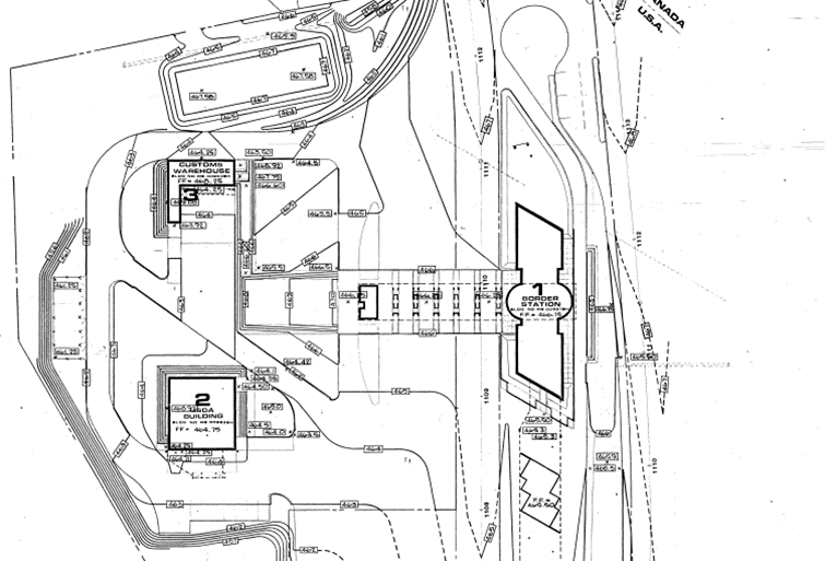Site Grading Plan for Houlton Border station
