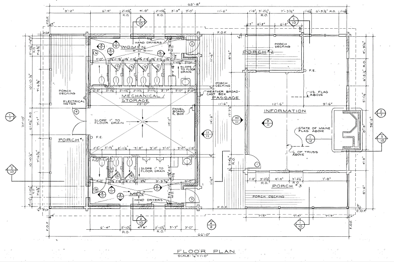 Floor plan of Houlton Tourist Center