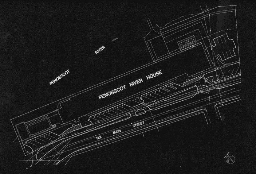 Site Plan of Penobscot River House