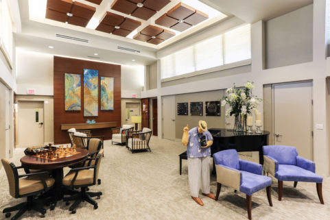 Penthouse Lobby at Plymouth Harbor