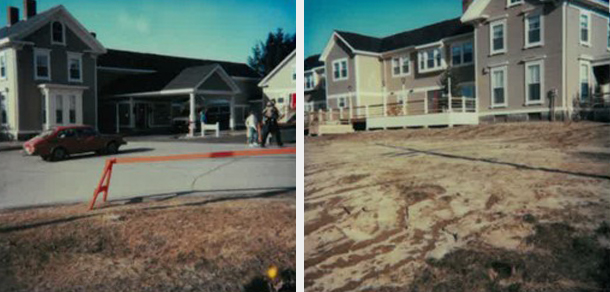 Exterior photos of the Ronald McDonald House grand opening