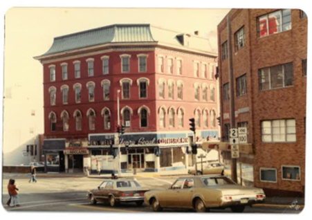 Before – 1 West Market Square Building at the corner of Main and State Streets, Downtown Bangor